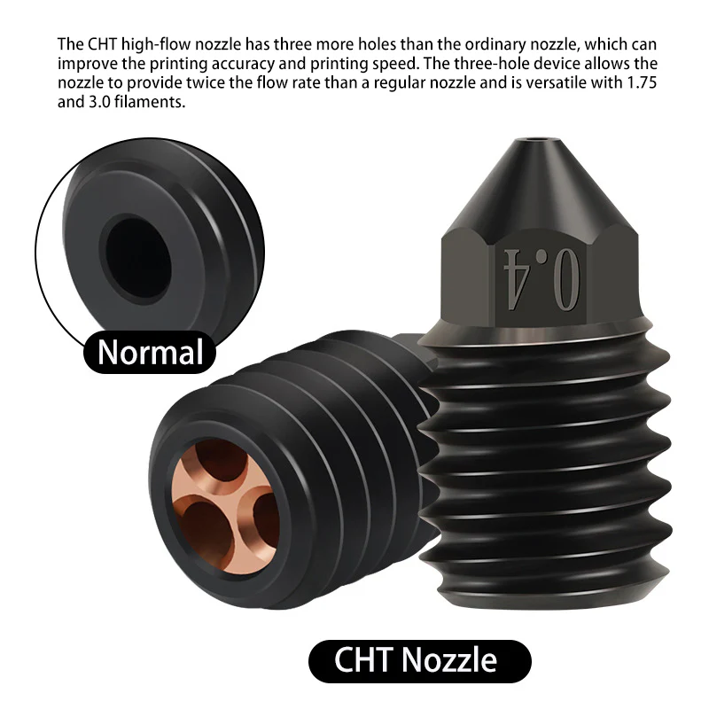 Bambu Lab Hardened Die Steel  CHT Clone Nozzle - 0.4mm - Image 6
