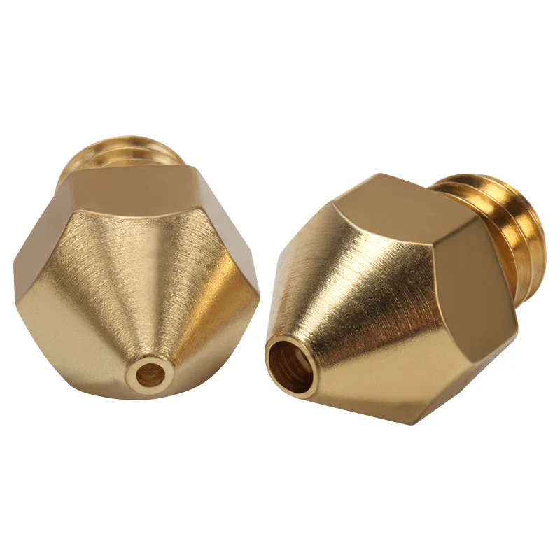 Brass nozzle with large diameter aperture 1.75/1.0mm