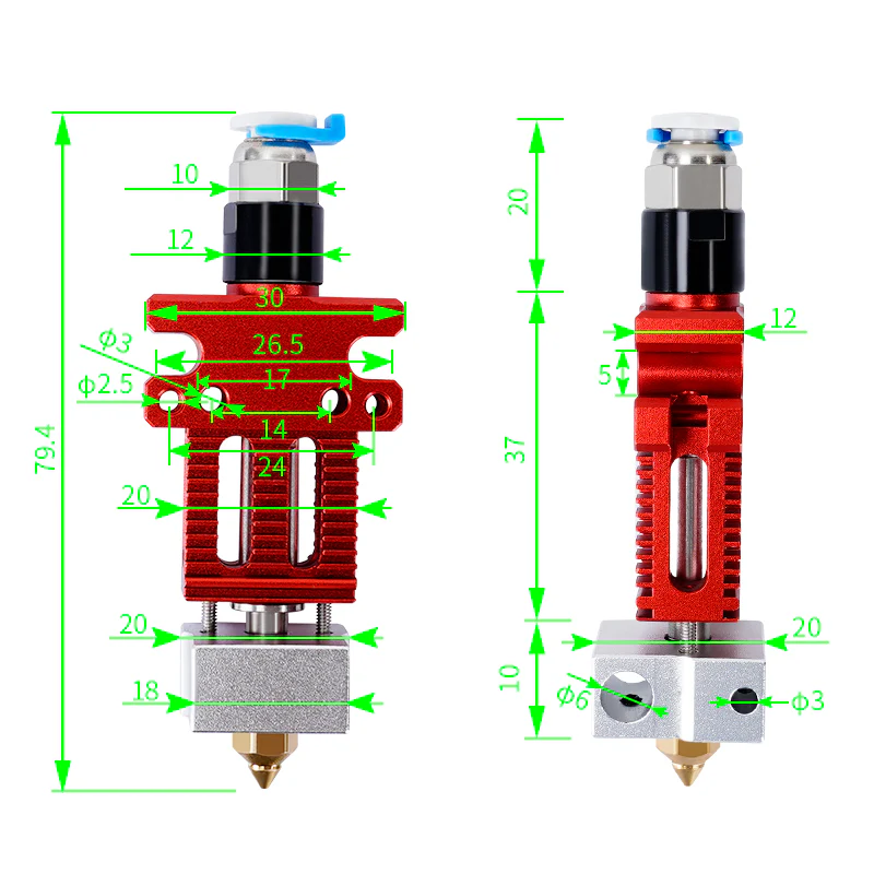 CR6 SE /CR5 PRO extruder print head Suit CR6 ,ENDER3 - Image 5