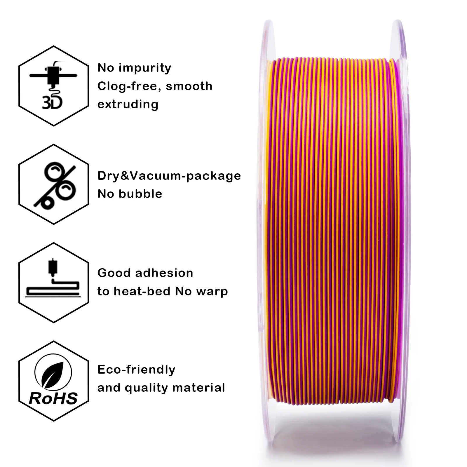 Tri-colour Matt PLA - Afterglow - Image 4