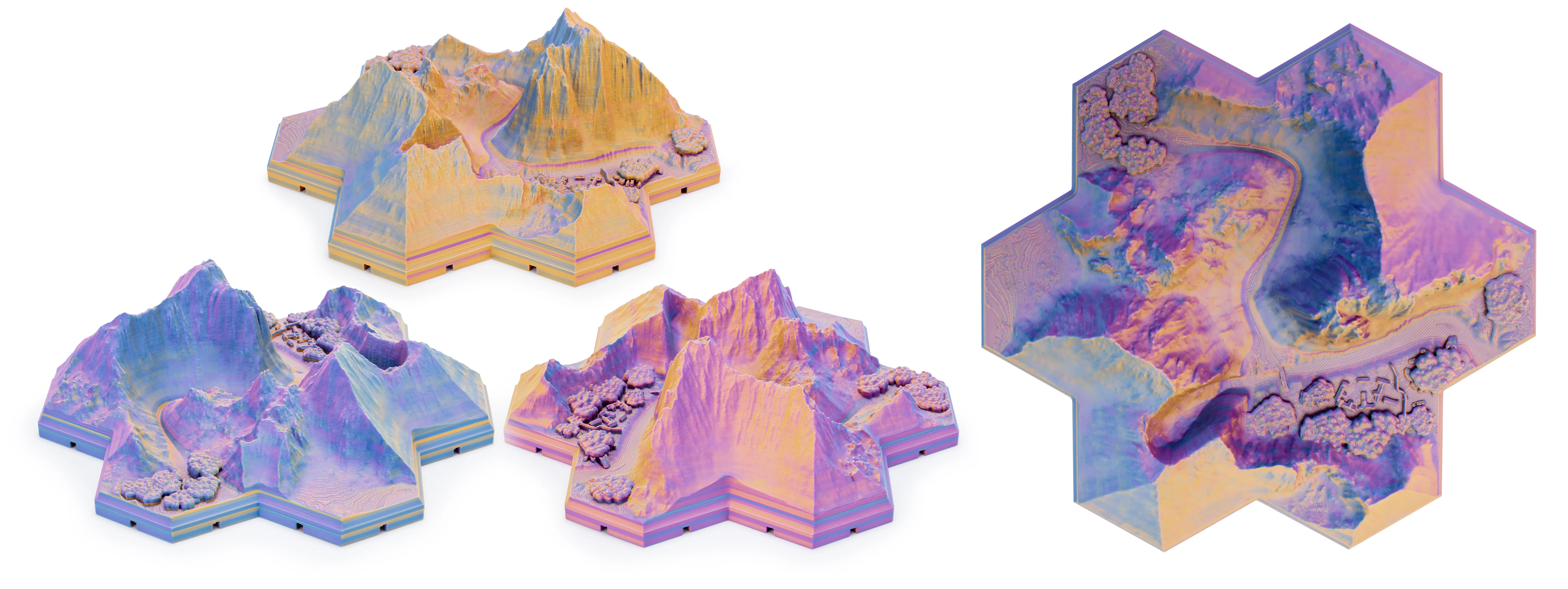 Tri-colour Matt PLA - Purple Sunset - Image 5