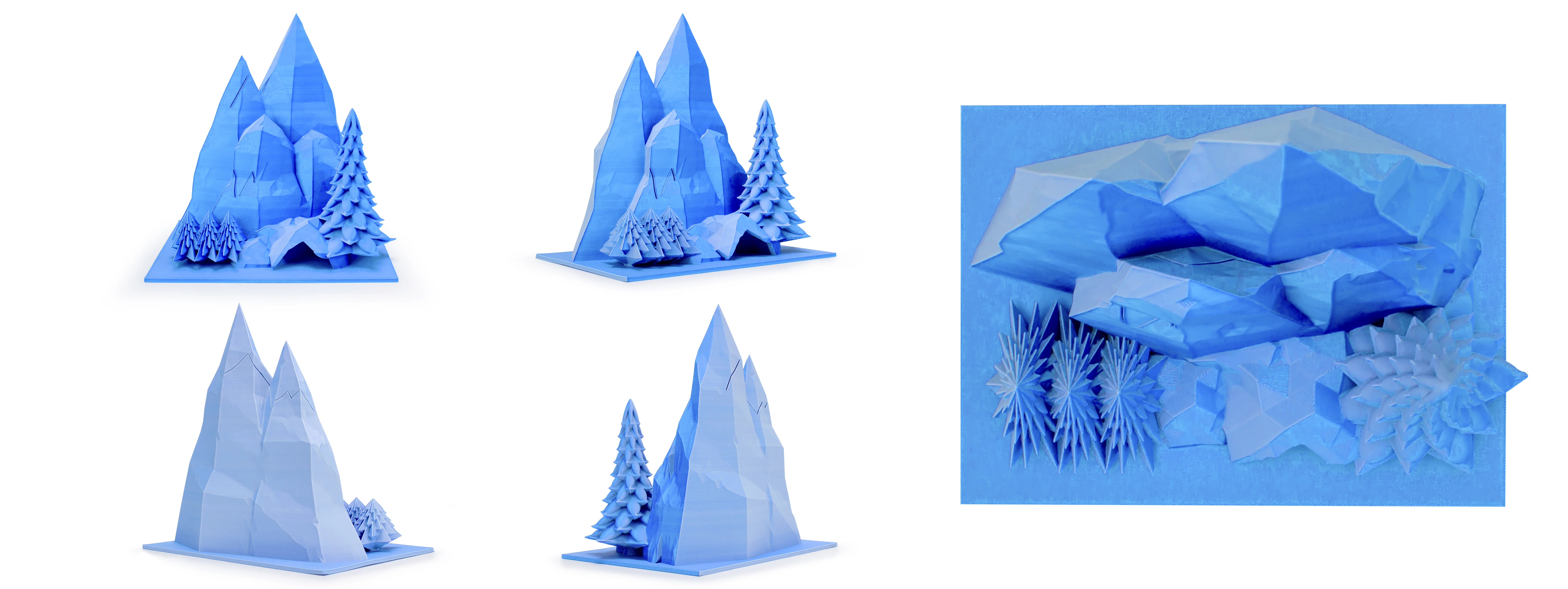 Tri-colour Matt PLA - Snow Mountain - Image 4