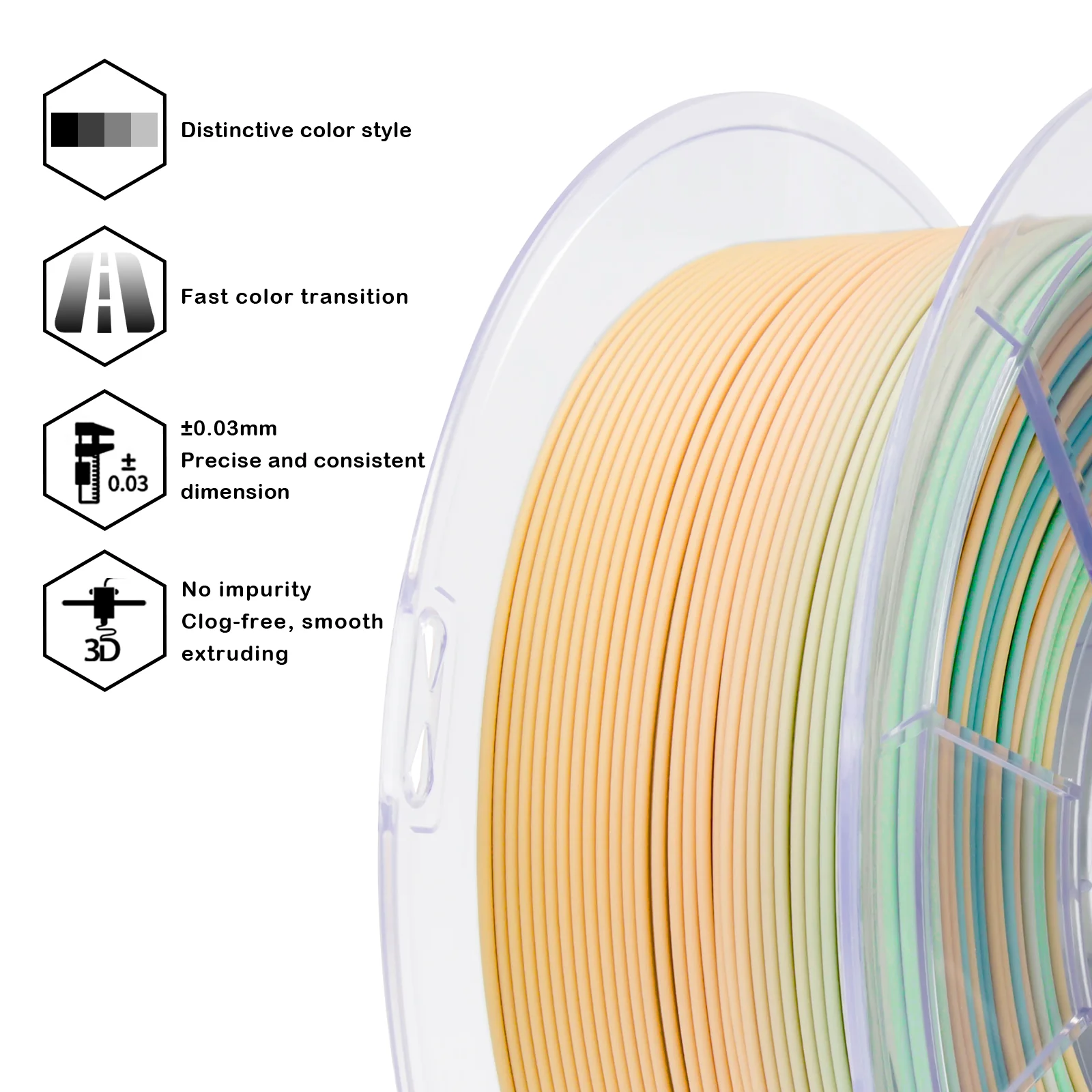 X3D Pro FAST Gradient Matt PLA  - Cool Daybreak - Image 4