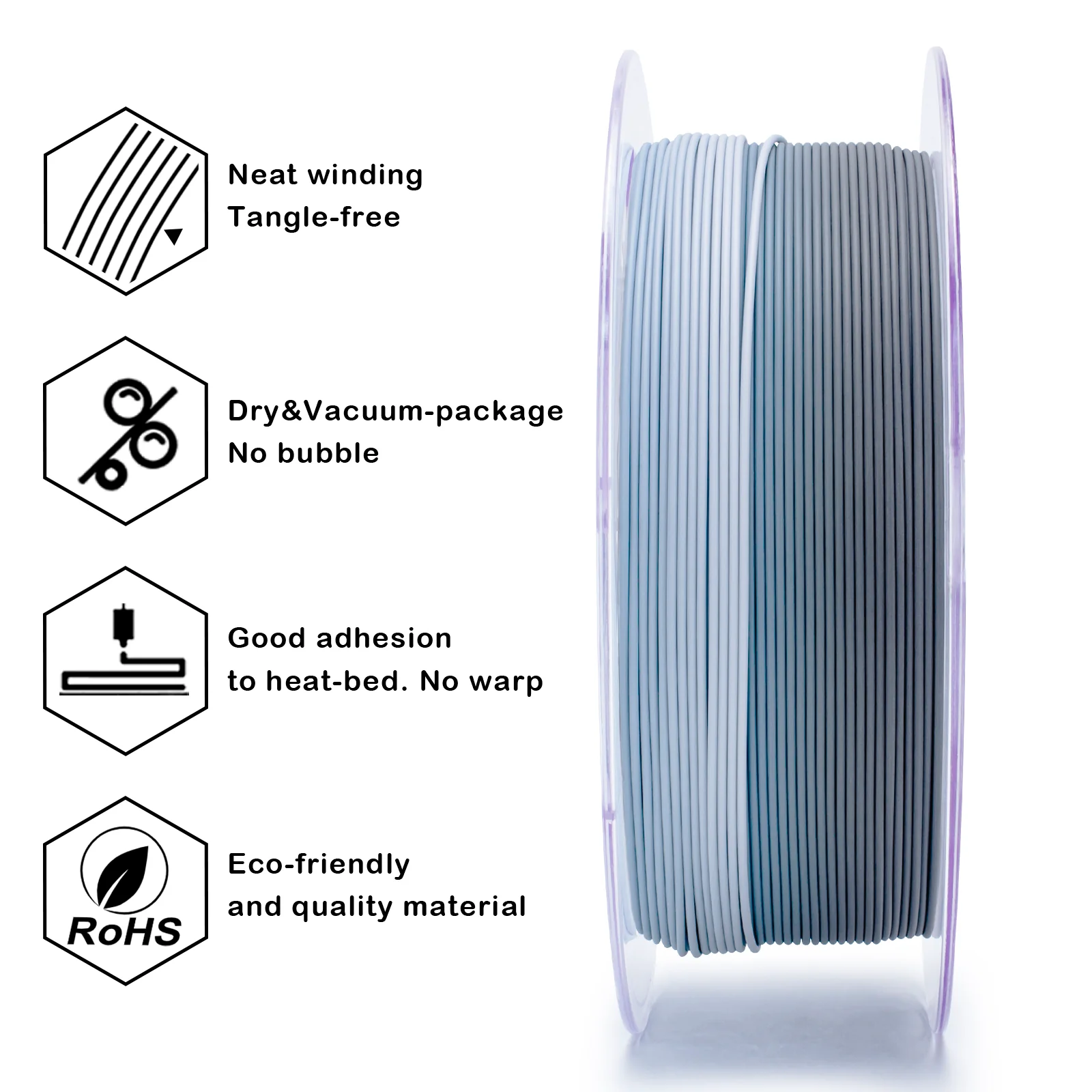 X3D Pro FAST Gradient Matt PLA  - Grey Layer Rock - Image 6