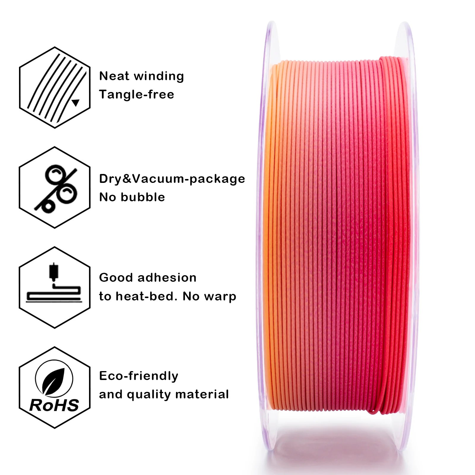 X3D Pro FAST Gradient Matt PLA  - Peachy Sunrise - Image 6