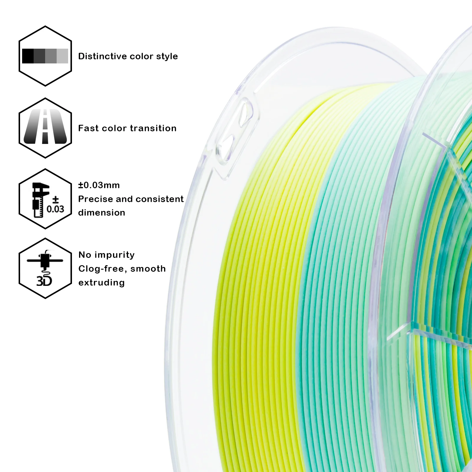 X3D Pro FAST Gradient Matt PLA  - Meadow Mirage - Image 5