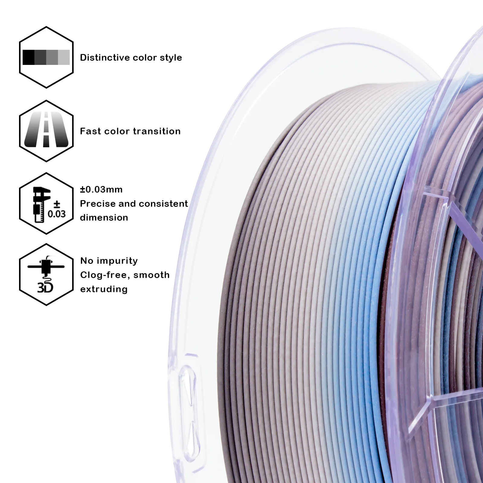 X3D Pro FAST Gradient Matt PLA  - Twilight - Image 5