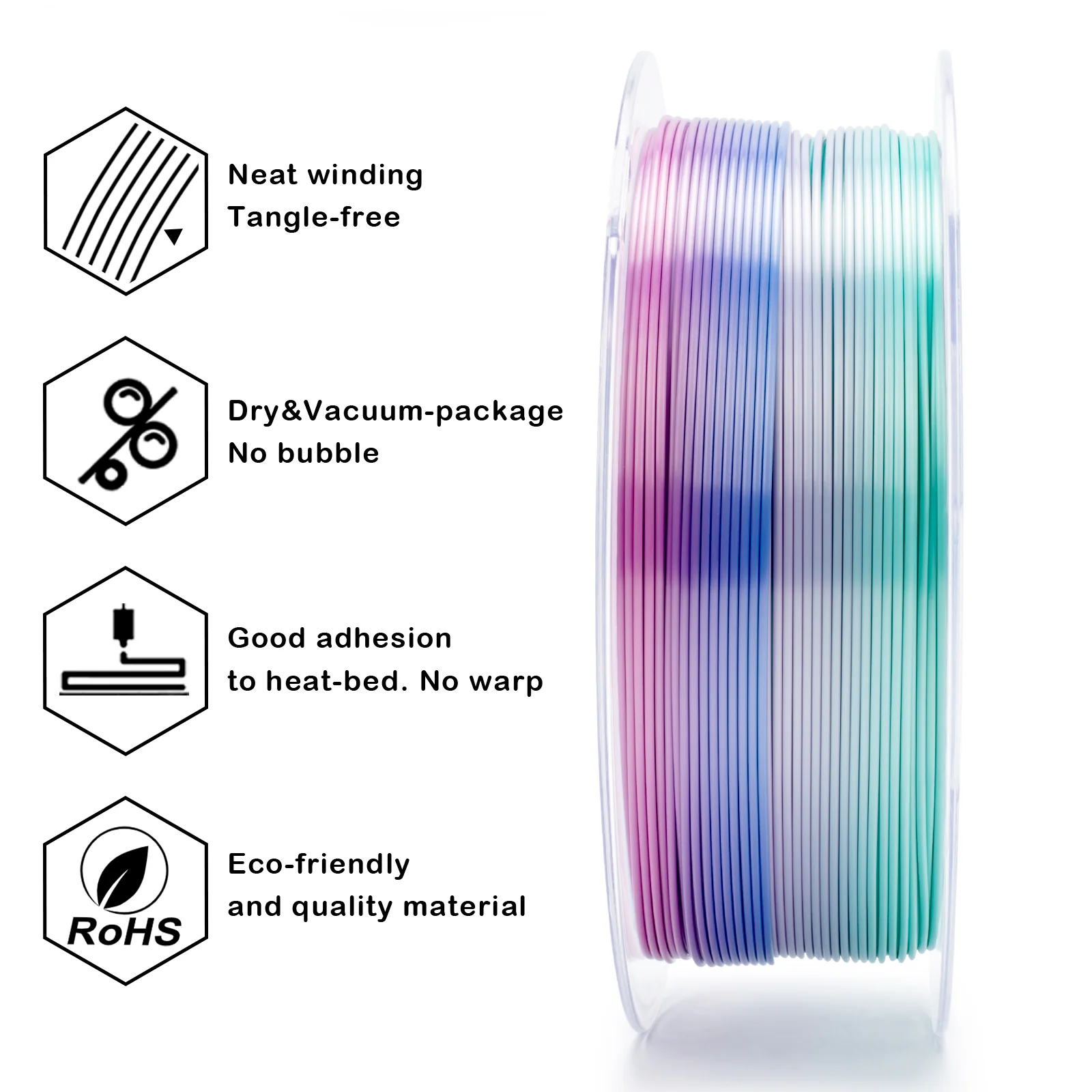 X3D Pro Gradient Silk PLA  - Aqua Sky - Image 6
