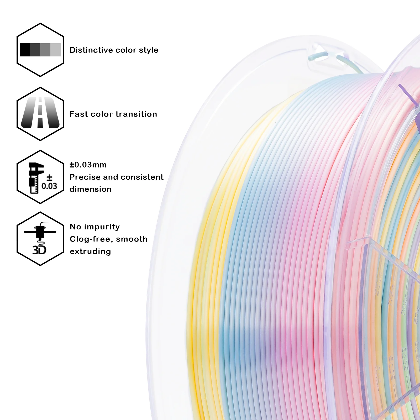 X3D Pro Gradient Silk PLA  - Candy - Image 5