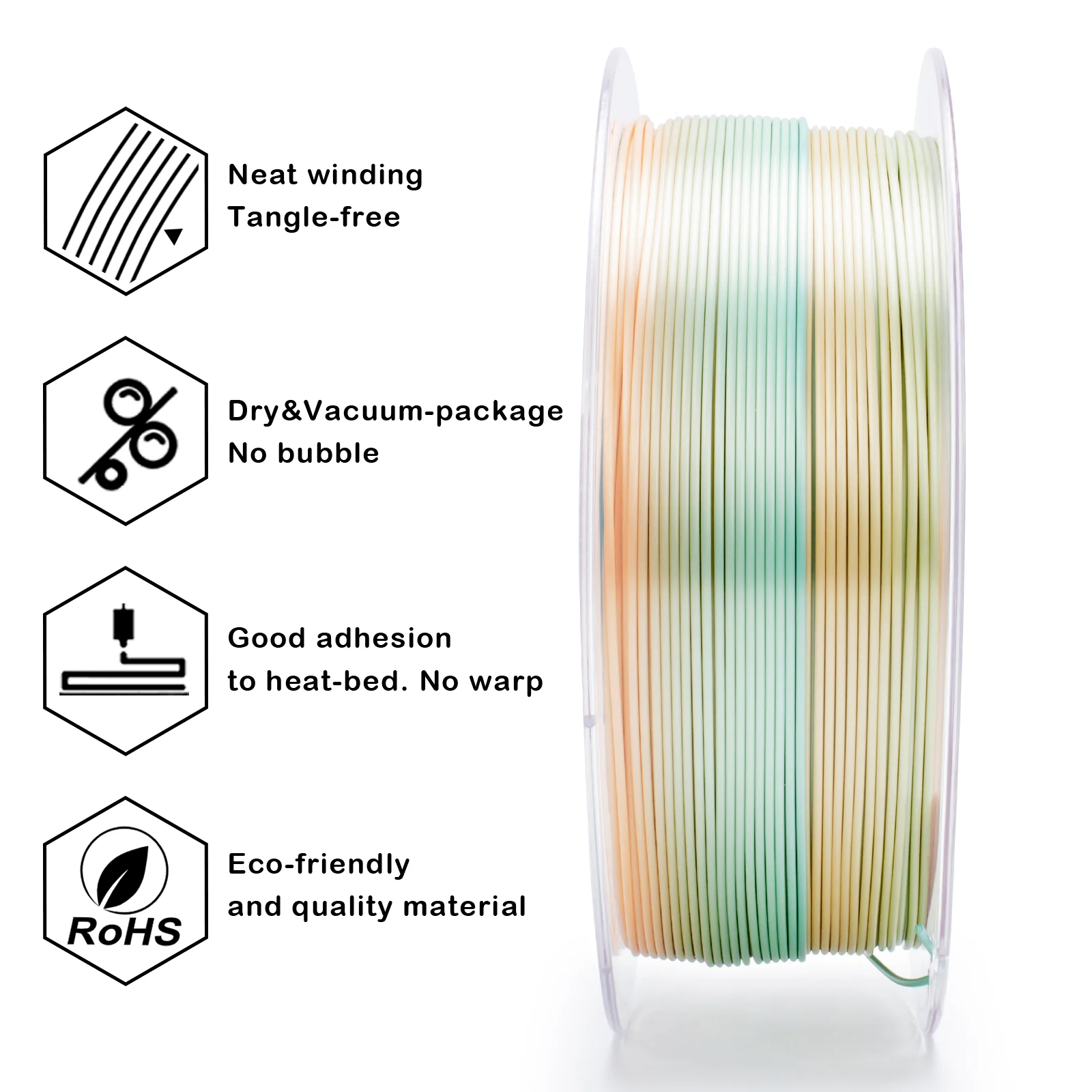 X3D Pro Gradient Silk PLA  - Creamy Teal - Image 6