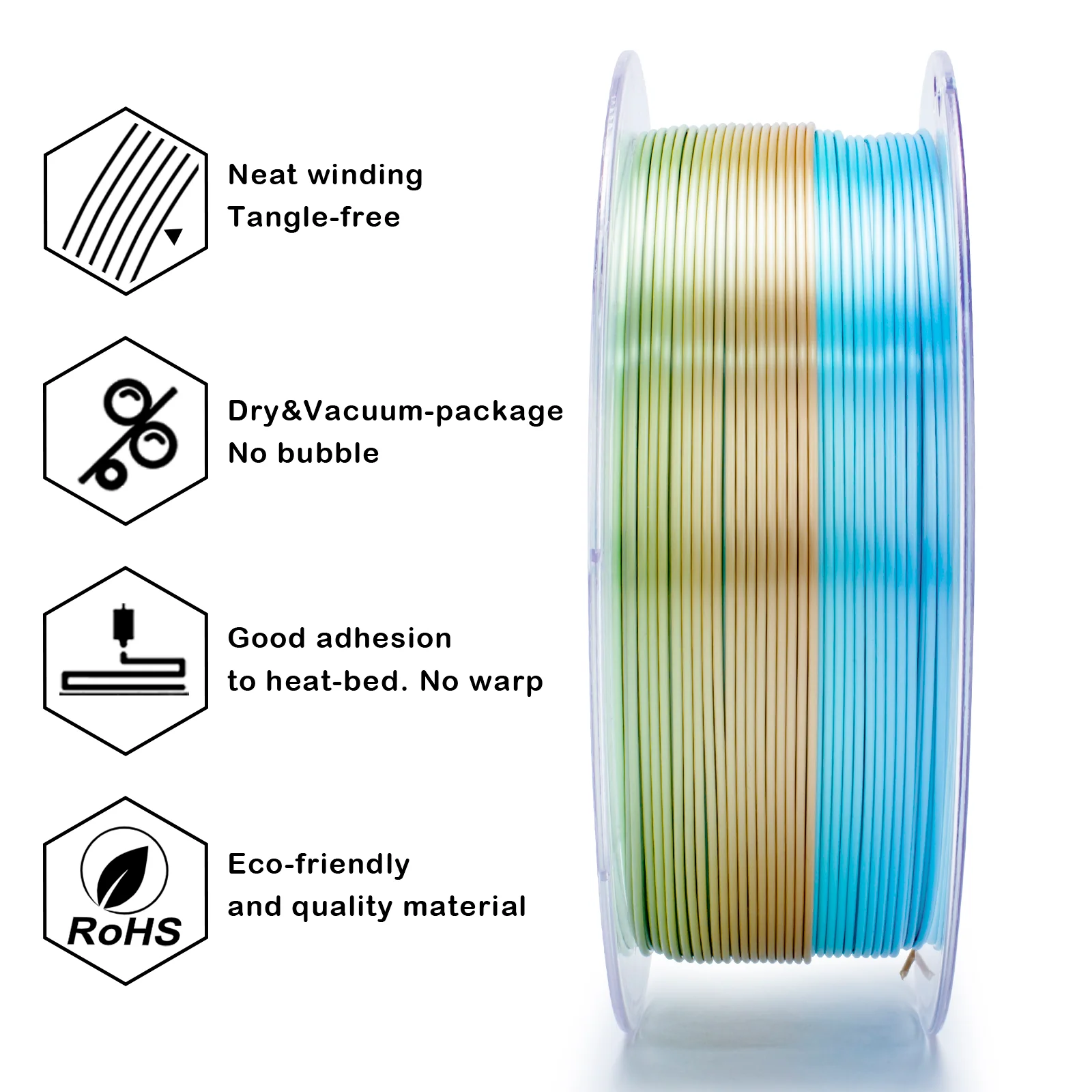 X3D Pro Gradient Silk PLA  - Forest Gleam - Image 6