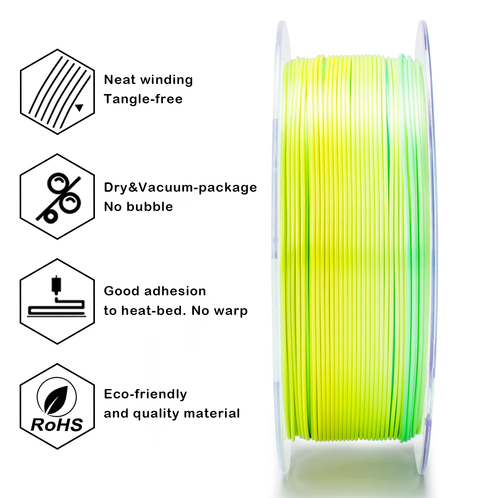 X3D Pro Gradient Silk PLA  - Lemon Shimmer - Image 5