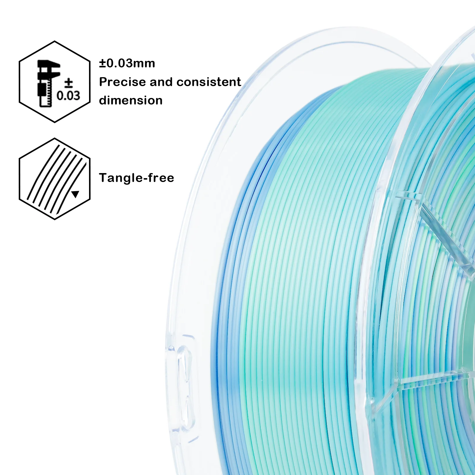 X3D Pro Gradient Silk PLA  - Pure - Image 5