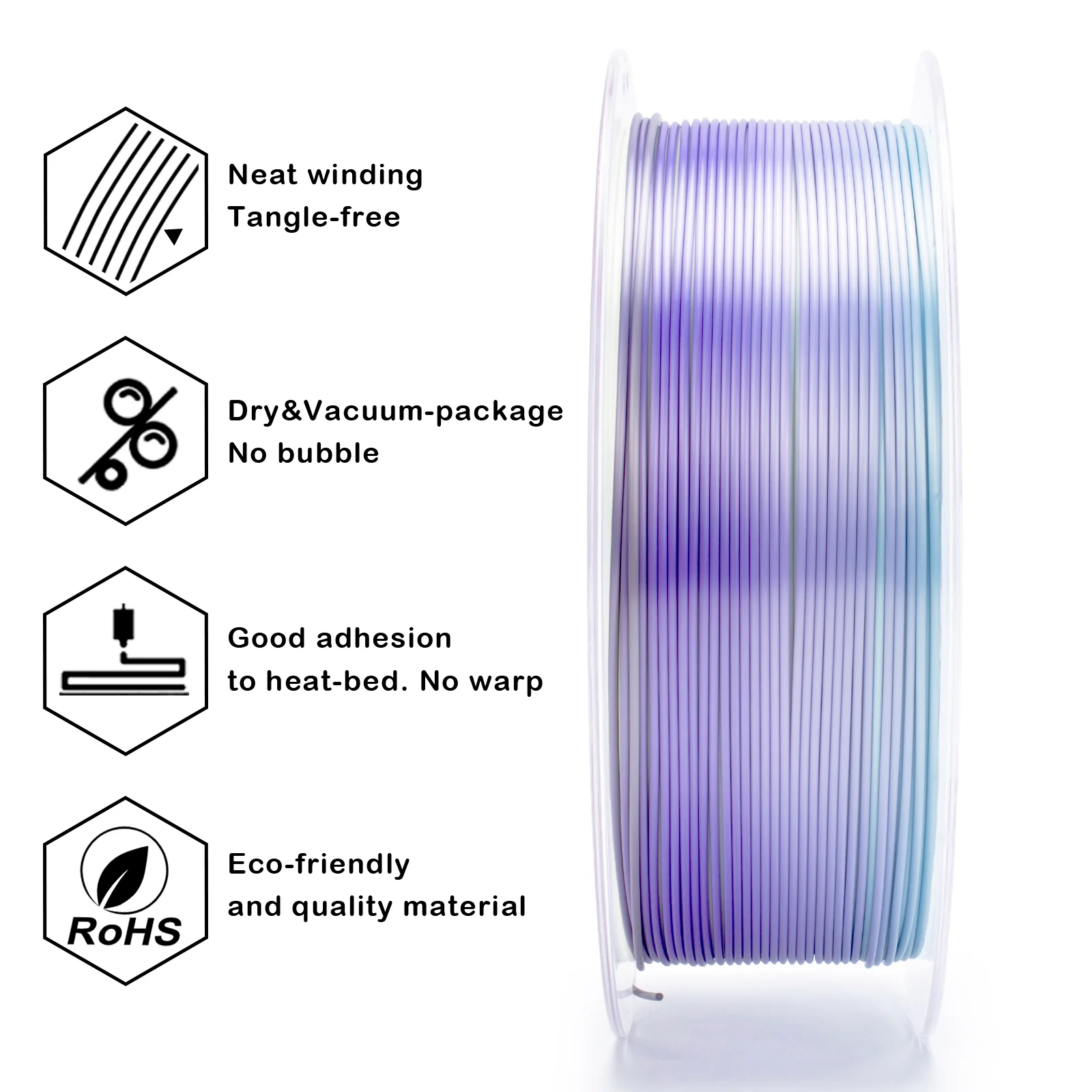 X3D Pro Gradient Silk PLA  - Steel Violet - Image 5