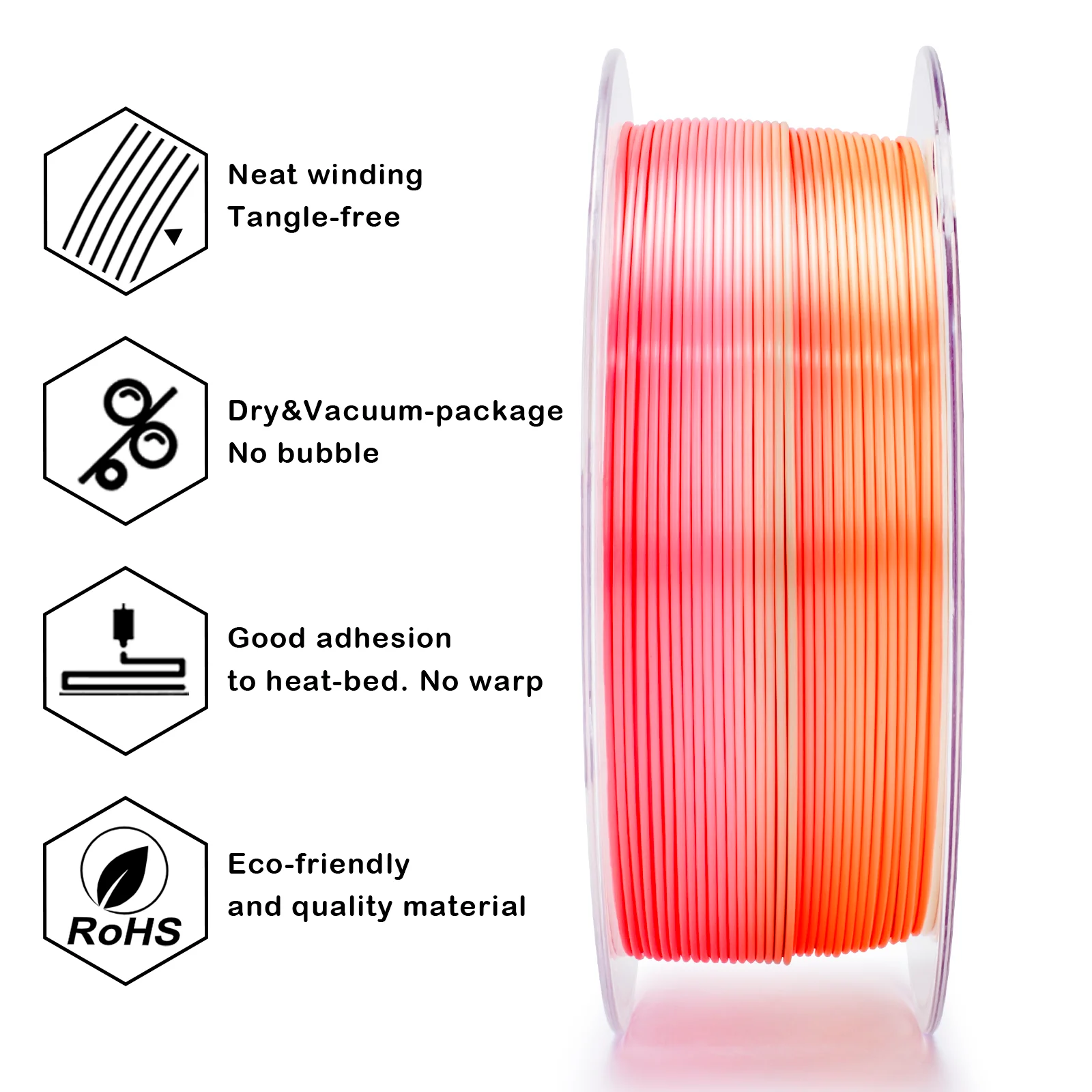 X3D Pro Gradient Silk PLA - Vital Heat - Image 6