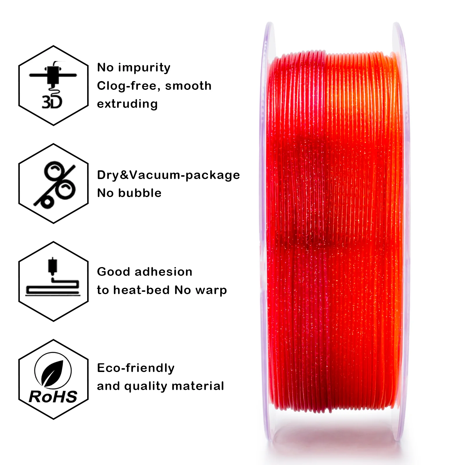 X3D Pro Gradient Twinkling PLA - Flower Rose - Image 6